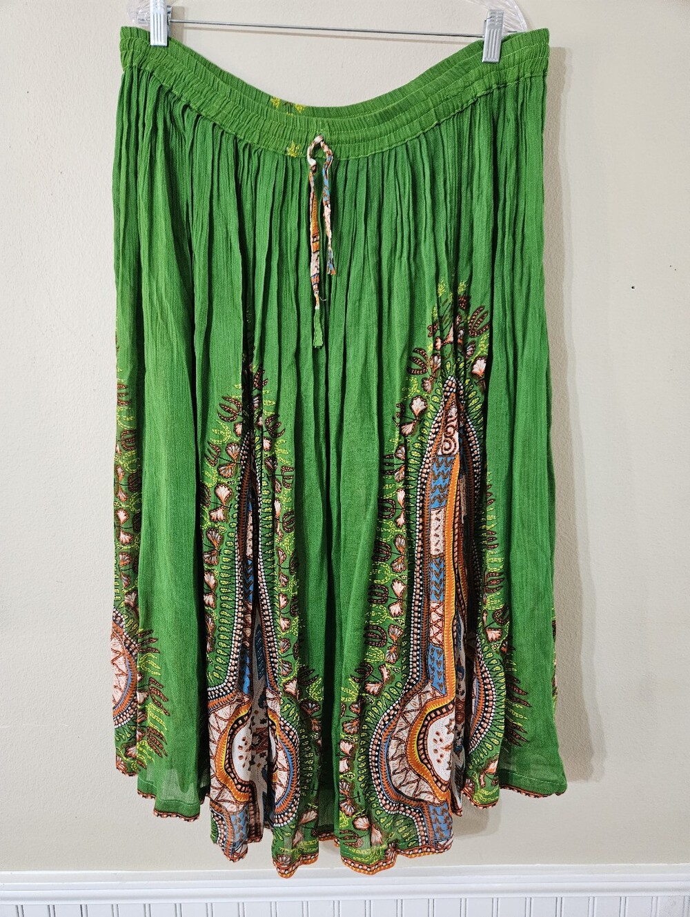 Vtg Belma Boho Rayon Skirt One Size